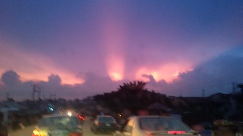 As the sun sets in Abuja-Nigeria.