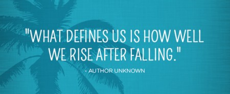 Rising after falling