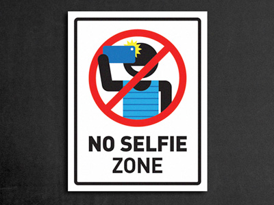 No selfie zone