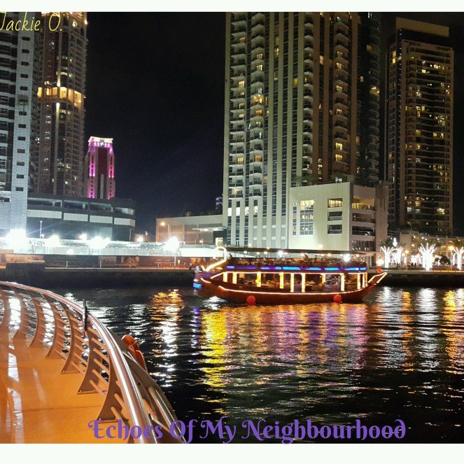 A Brightly Lit Night Boat.