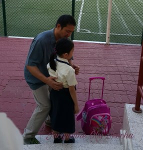 Loving dad, taking care of the young ones, smiling, beautiful people, every day people