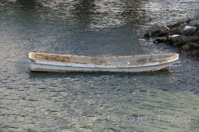 Lonely boat, photograph