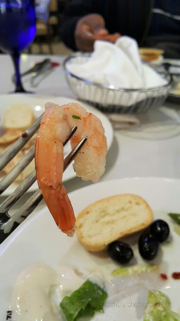 Fine dining, prawns, dinner