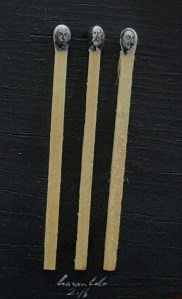 Art on matches, artist, painting, beautiful