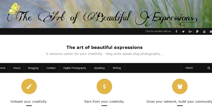 The Art of Beautiful Expressions, Blog
