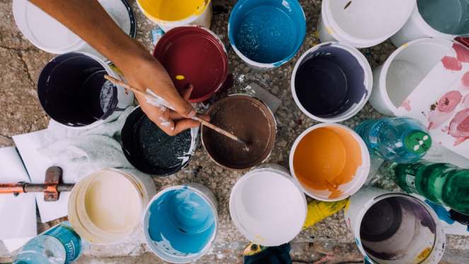 Creativity, Painting, Paint Bowls