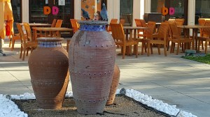 Urn, Fountain, Birds, Water, Nature, Life, Photograph