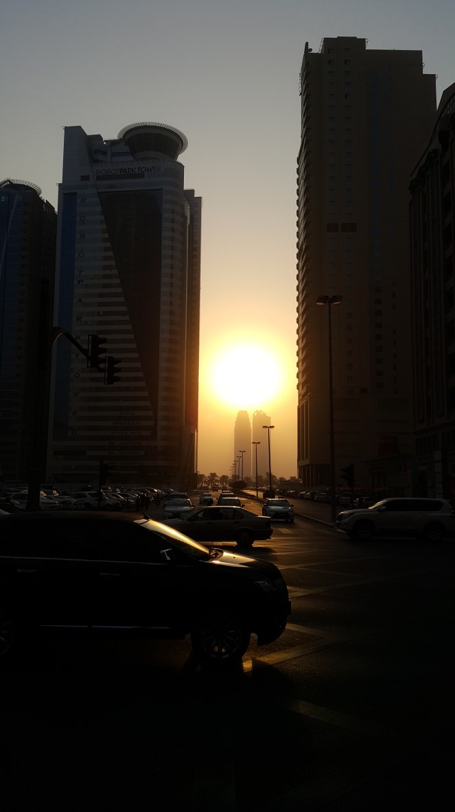 Sunset, skyscape, architecture, art and nature