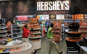 I guess when you eat the Hershey's you feel sweet enough to dance the happy dance.